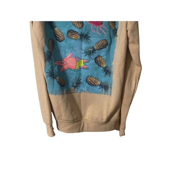 SPONGEBOB SQUAREPANTS SWEATSHIRTMEN SMALL BEIGE New With Tags - Picture 13 of 16